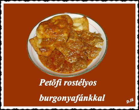Petőfi rostályos burgonyafánkkal
