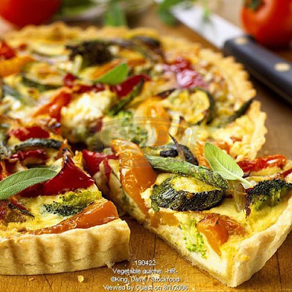 Zöldséges Quiche