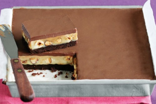 Csokoládés karamell torta sütés nélkül,