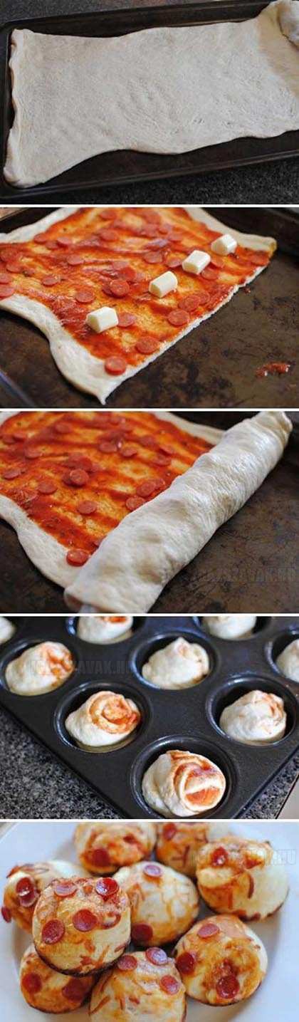 Mini pizza tekercs