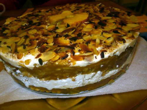 KEKSZES ALMÁS KRÉMES (tortaformában)