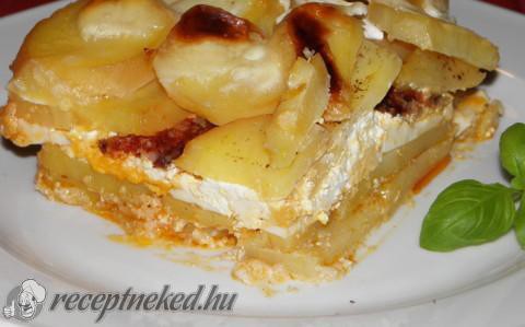 Rakott krumpli kolbásszal recept