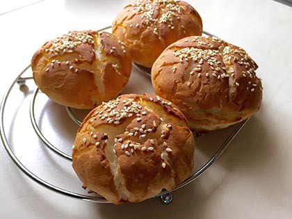 Hamburger zsemle Glutén, laktóz, tojás-és kukoricame