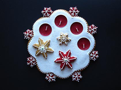 Adventi mézeskalács