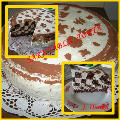 Sakktábla torta