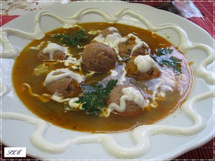 Hamis májgombócleves