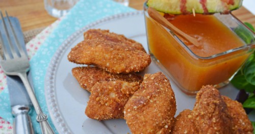 Tex-mex bundás csirke falatok édes-savanyú szósszal