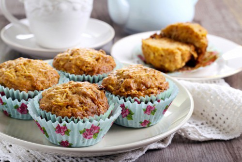 Cukkinis répás muffin