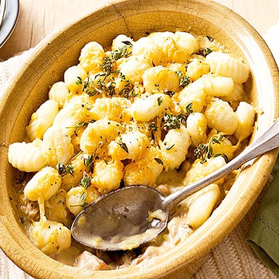 Citromos csirkés pirított gnocchi