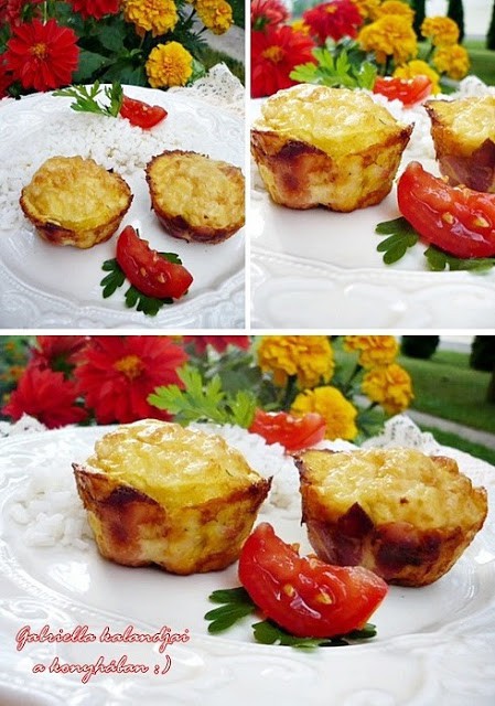 Pipimuffin, azaz muffinformában sült fokhagymás csir