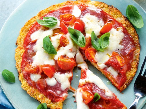 Zöldségalapú pizza