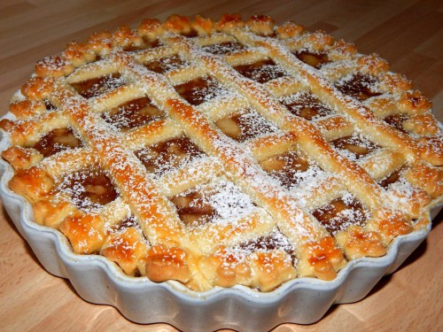 Rácsos almás pite