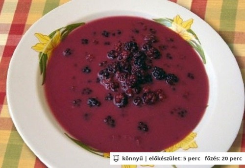 Hideg szederleves