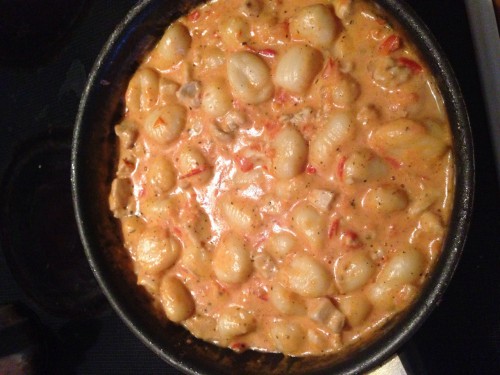 Paradicsomos csirkès gnocchi