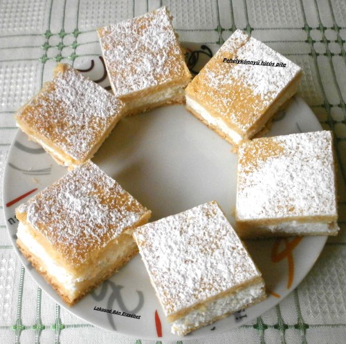 Pehelykönnyű túrós pite