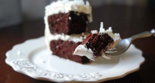 Kókuszos brownie torta