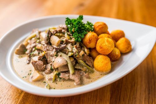 Csirkemell Stroganoff módra
