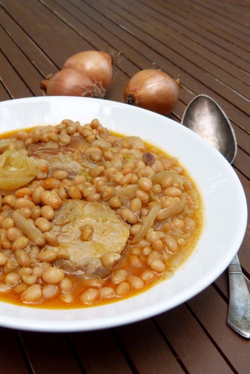 Piedone hagymás babja