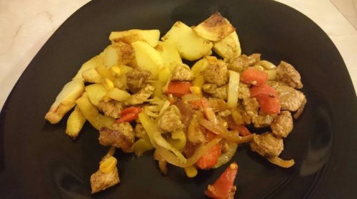 Zöldséges mustáros pulykaragu burgonyával