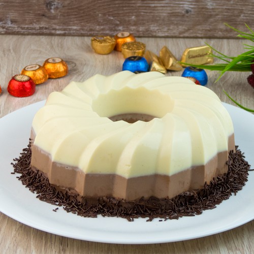 Csoki trió torta sütés nélkül