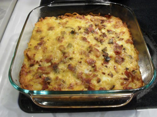 Csábító spagetti a sütőből