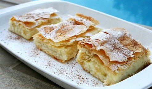 Bougatsa - Görög grízes lepény