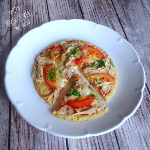Gluténmentes mikrós pizza