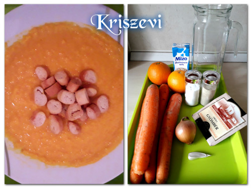 Narancsos sárgarépakrémleves