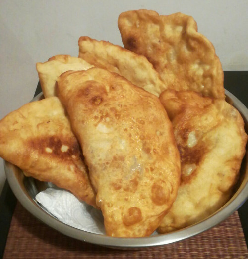 Krumplis (töltött) lángos