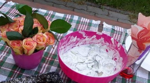 Tejfölös uborka
