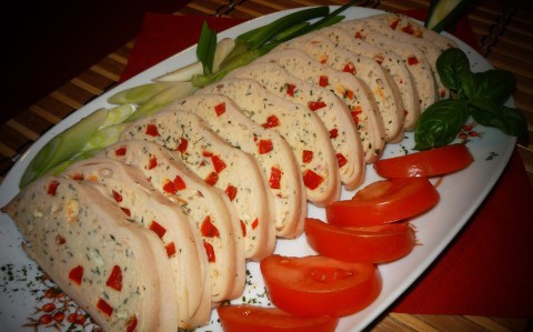Sonkás csirkemell tekercs recept