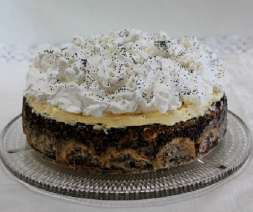 Mennyei mákos guba torta