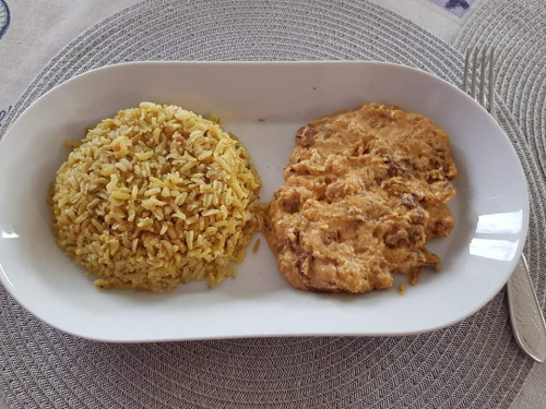 Rókagombás csicseriborsós ragu