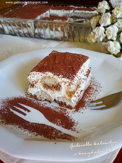 Tiramisu tojás nélküli krémmel